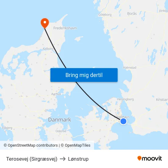 Terosevej (Sirgræsvej) to Lønstrup map