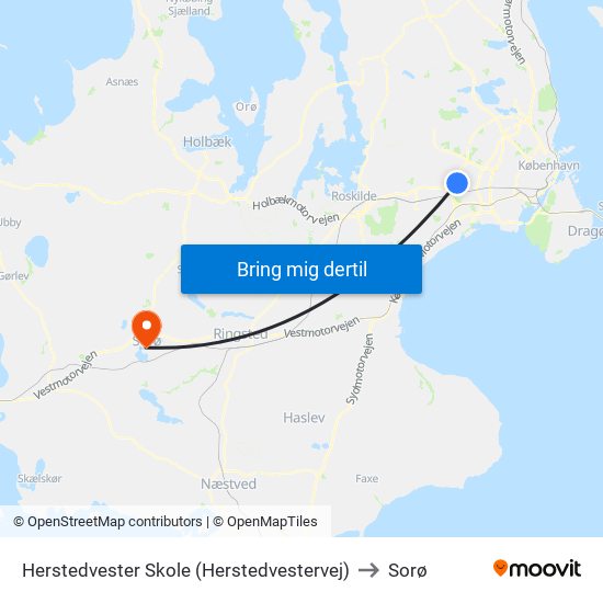 Herstedvester Skole (Herstedvestervej) to Sorø map