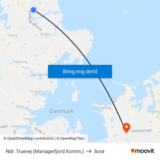 Ndr. Truevej (Mariagerfjord Komm.) to Sorø map