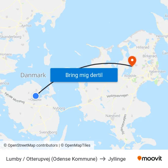 Lumby / Otterupvej (Odense Kommune) to Jyllinge map