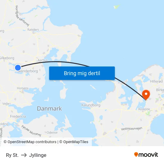 Ry St. to Jyllinge map