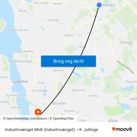 Industrivænget Midt (Industrivænget) to Jyllinge map