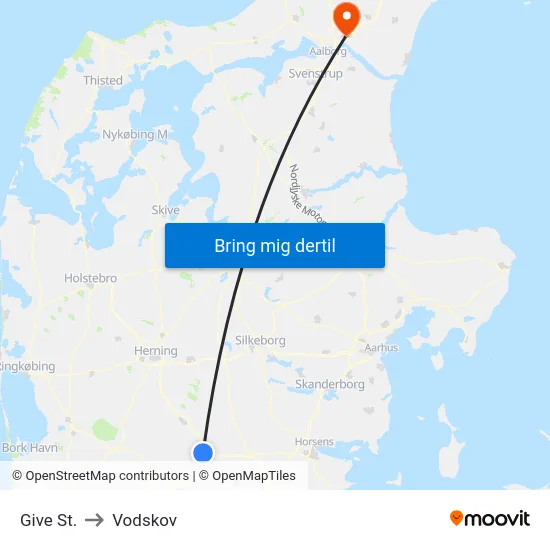 Give St. to Vodskov map