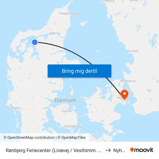 Rønbjerg Feriecenter (Livøvej / Vesthimm. Komm.) to Nyhavn map