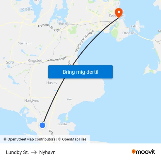 Lundby St. to Nyhavn map