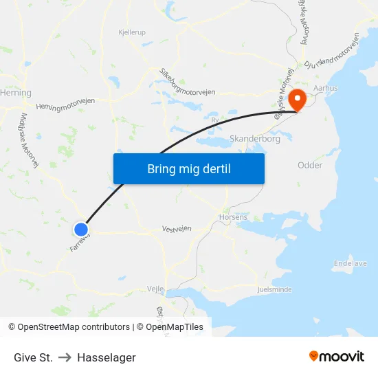 Give St. to Hasselager map