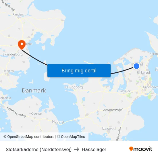 Slotsarkaderne (Nordstensvej) to Hasselager map