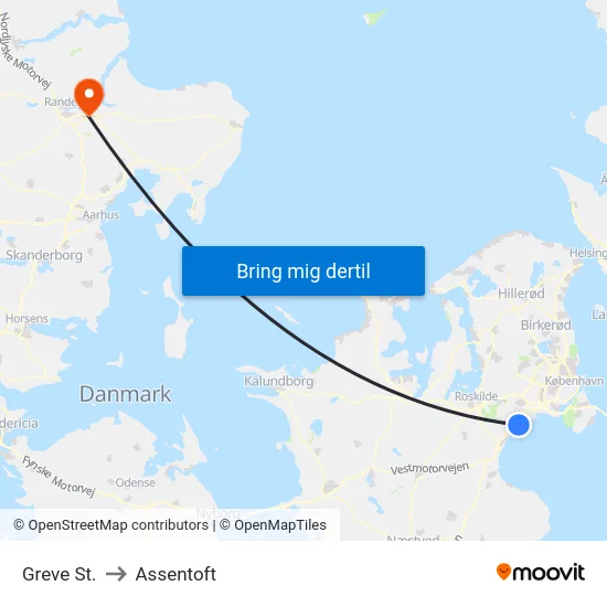 Greve St. to Assentoft map