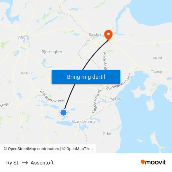 Ry St. to Assentoft map