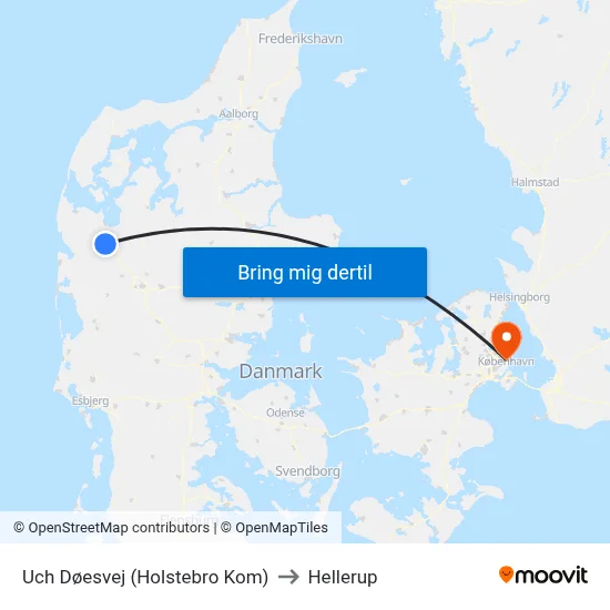 Uch Døesvej (Holstebro Kom) to Hellerup map