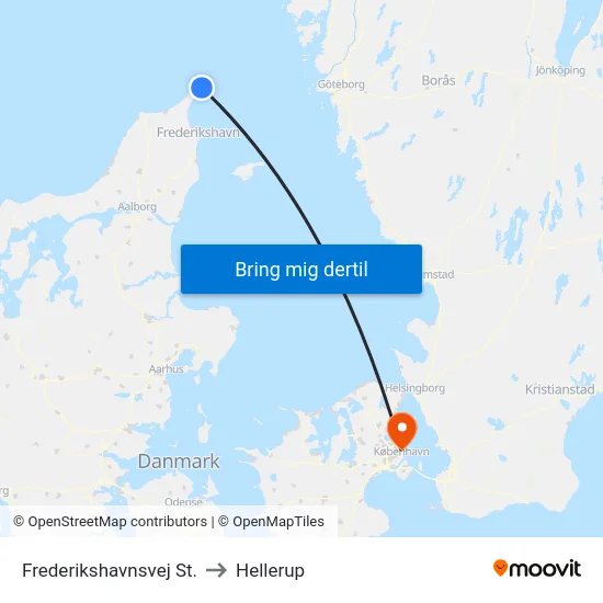 Frederikshavnsvej St. to Hellerup map
