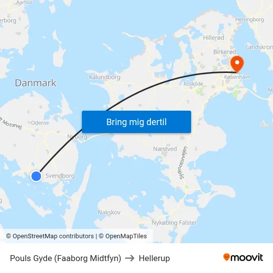 Pouls Gyde (Faaborg Midtfyn) to Hellerup map
