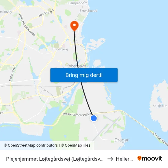 Plejehjemmet Løjtegårdsvej (Løjtegårdsvej) to Hellerup map