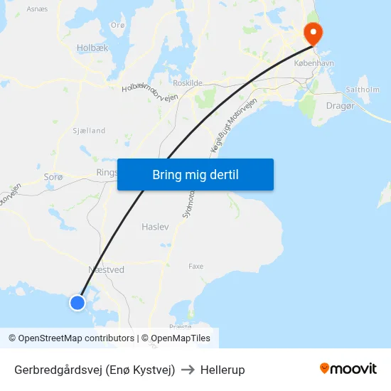Gerbredgårdsvej (Enø Kystvej) to Hellerup map