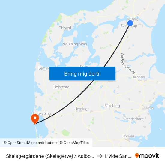 Skelagergårdene (Skelagervej / Aalborg) to Hvide Sande map