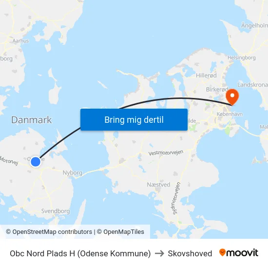 Obc Nord Plads H (Odense Kommune) to Skovshoved map