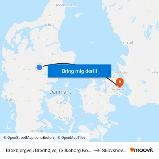 Brokbjergvej/Bredhøjvej (Silkeborg Kom) to Skovshoved map