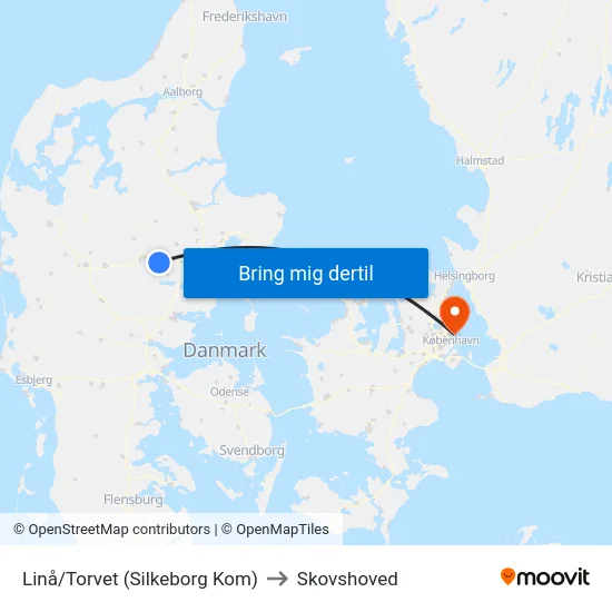Linå/Torvet (Silkeborg Kom) to Skovshoved map