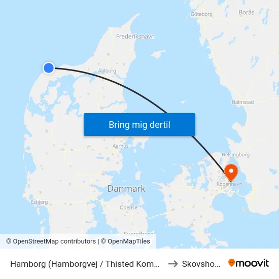 Hamborg (Hamborgvej / Thisted Kommune) to Skovshoved map
