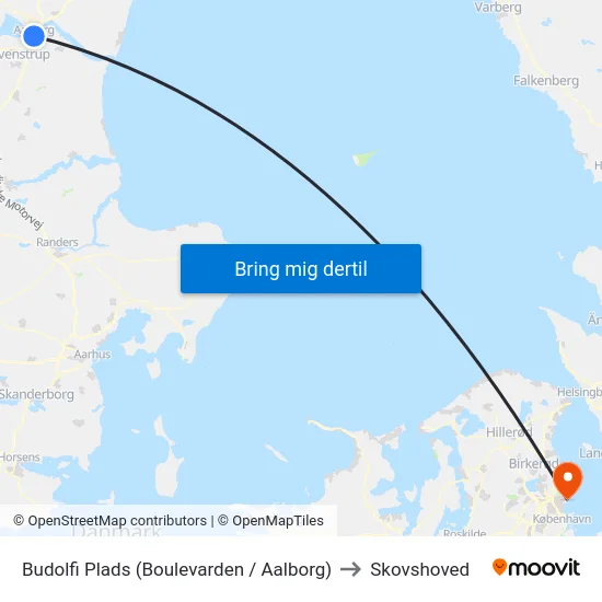 Budolfi Plads (Boulevarden / Aalborg) to Skovshoved map