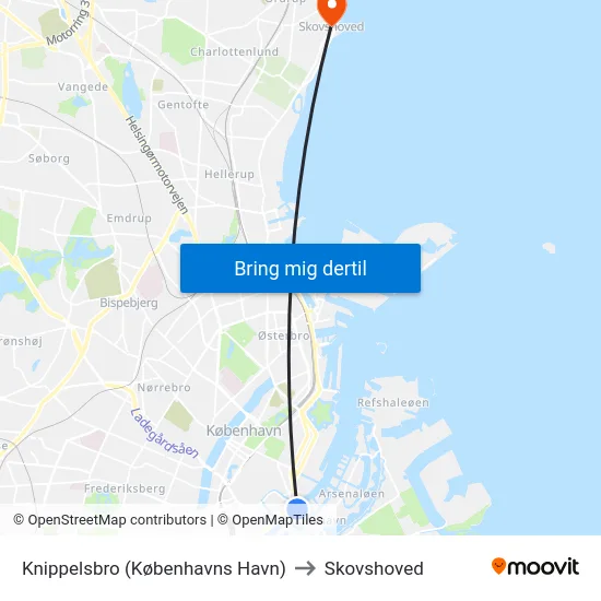 Knippelsbro (Københavns Havn) to Skovshoved map