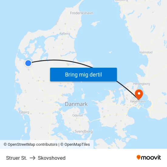 Struer St. to Skovshoved map