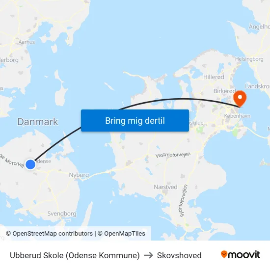 Ubberud Skole (Odense Kommune) to Skovshoved map