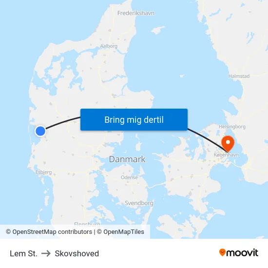 Lem St. to Skovshoved map