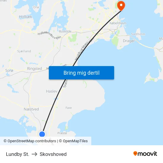 Lundby St. to Skovshoved map