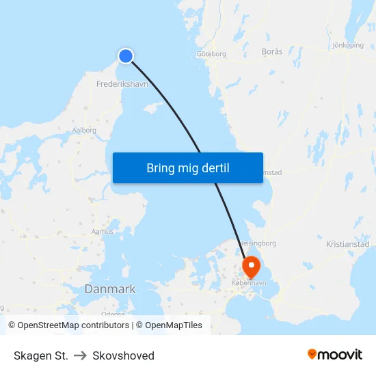 Skagen St. to Skovshoved map