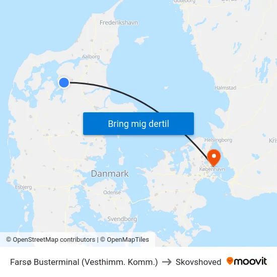Farsø Busterminal (Vesthimm. Komm.) to Skovshoved map