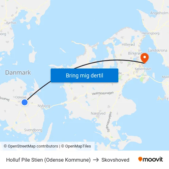 Holluf Pile Stien (Odense Kommune) to Skovshoved map