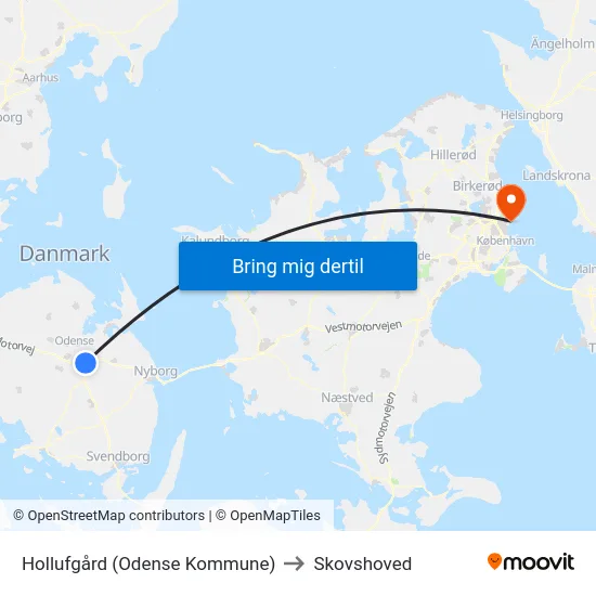Hollufgård (Odense Kommune) to Skovshoved map