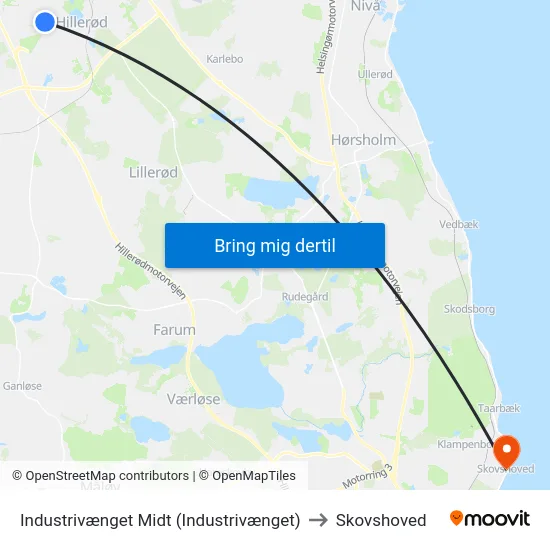 Industrivænget Midt (Industrivænget) to Skovshoved map