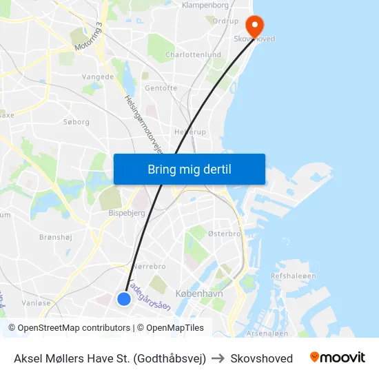 Aksel Møllers Have St. (Godthåbsvej) to Skovshoved map