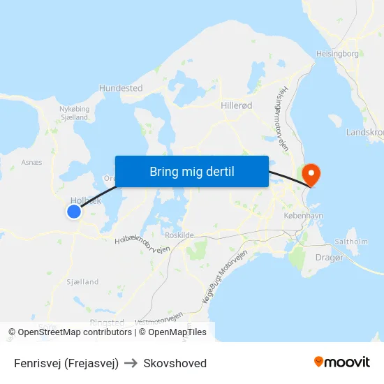 Fenrisvej (Frejasvej) to Skovshoved map