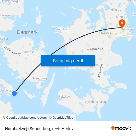 Humbækvej (Sønderborg) to Herlev map