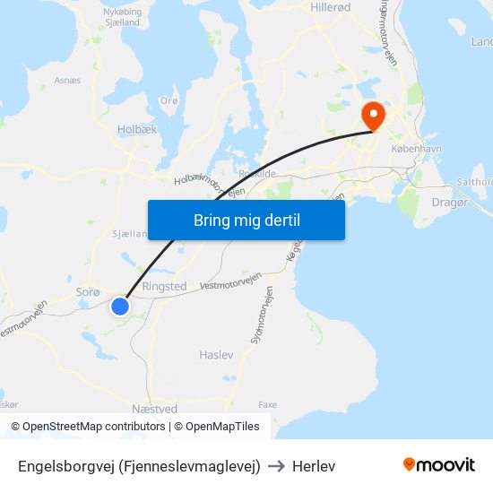 Engelsborgvej (Fjenneslevmaglevej) to Herlev map