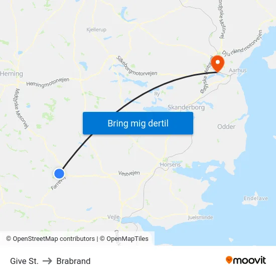 Give St. to Brabrand map