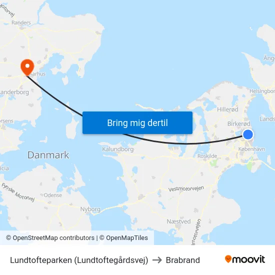 Lundtofteparken (Lundtoftegårdsvej) to Brabrand map