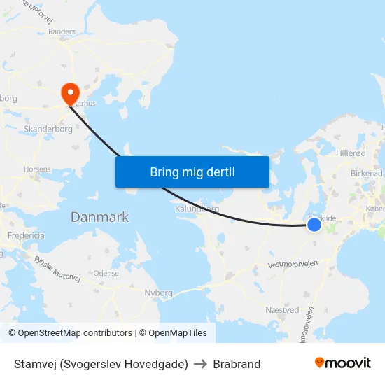 Stamvej (Svogerslev Hovedgade) to Brabrand map