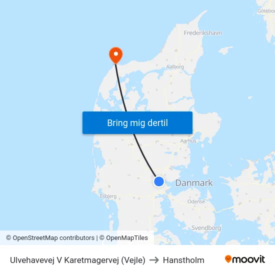 Ulvehavevej V Karetmagervej (Vejle) to Hanstholm map