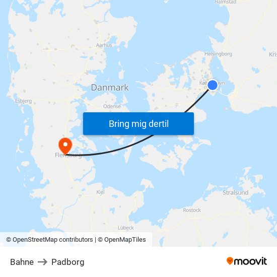 Norman Copenhagen to Padborg map