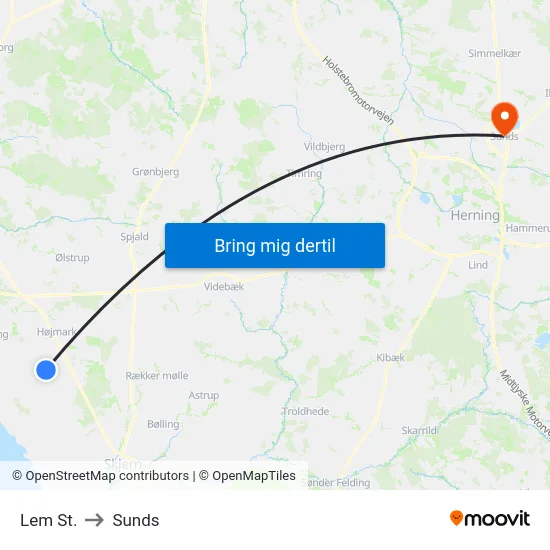 Lem St. to Sunds map