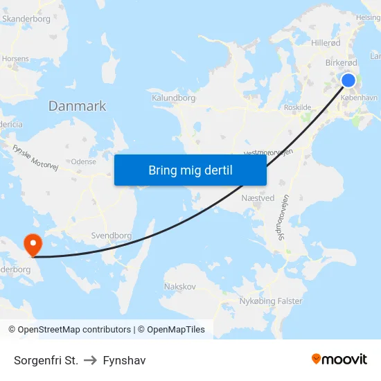 Sorgenfri St. to Fynshav map