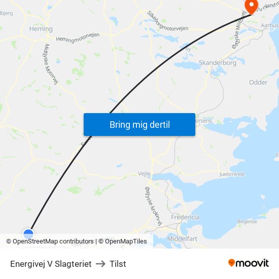 Energivej V Slagteriet to Tilst map