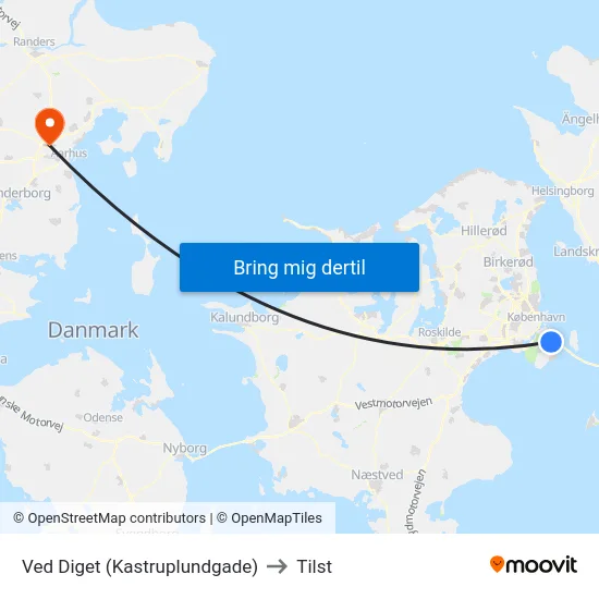 Ved Diget (Kastruplundgade) to Tilst map