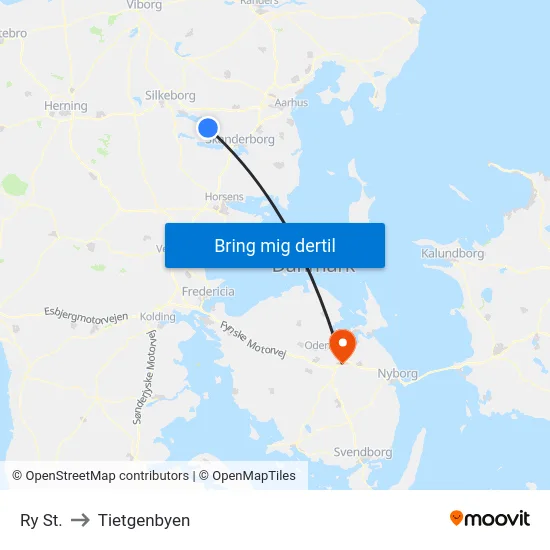 Ry St. to Tietgenbyen map