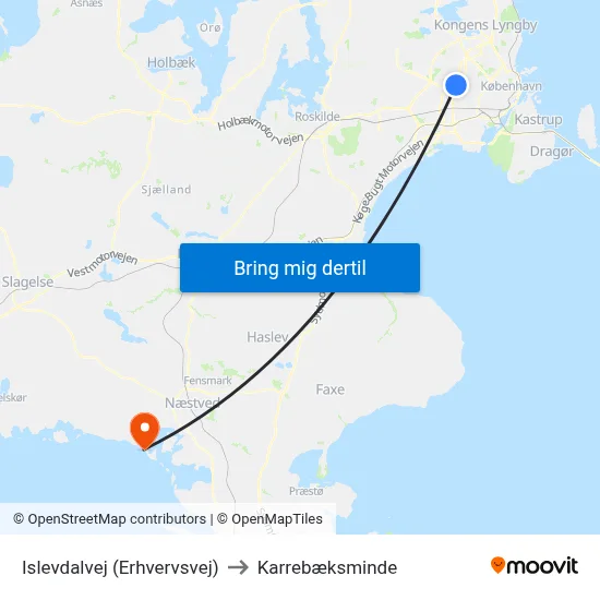Islevdalvej (Erhvervsvej) to Karrebæksminde map