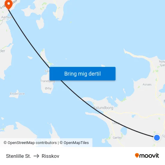 Stenlille St. to Risskov map